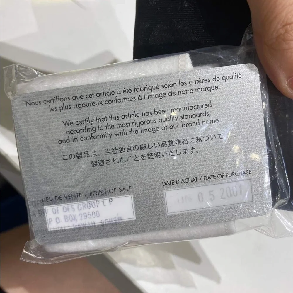 Dior black compact wallet unused item